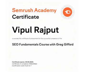 SEMrush Certification